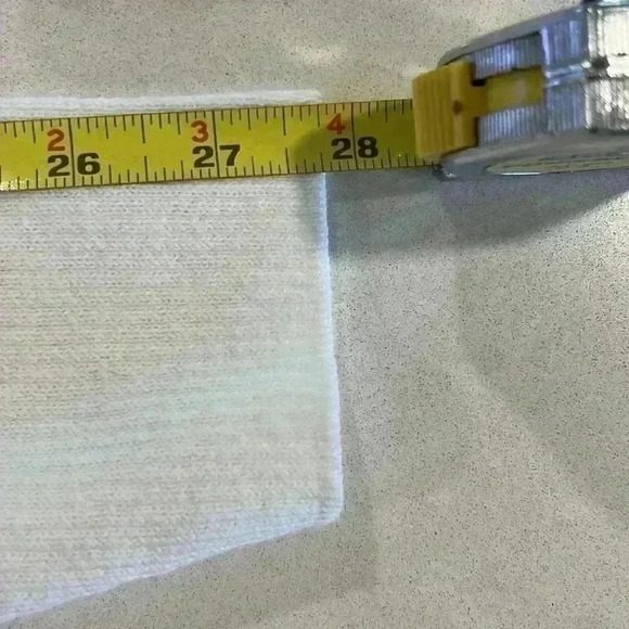 Project Womens Sweater White L Long Sleeves Pullover Side Tie Details Casual EUC - Picture 6 of 9